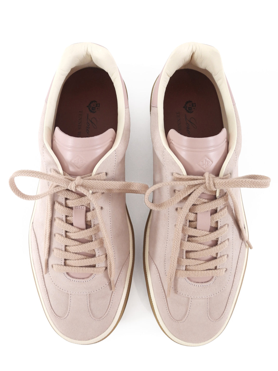 Loro Piana Pink Suede Tennis Walk Sneaker - 40