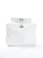Balenciaga White Leather Mini Rodeo Two Way Top Handle Bag