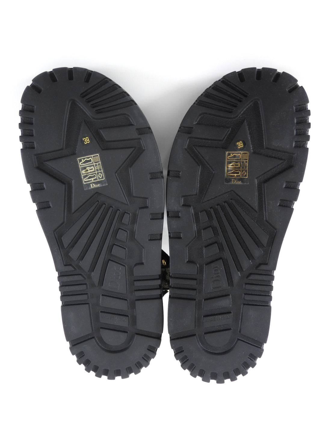 Dior D-Wave Leopard Canvas Sandal - 39