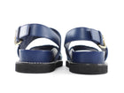 Louis Vuitton Blue Denim LV Monogram Paseo Flat Sandal - 38 (fits 7.5)