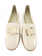 Ferragamo New Vera Patent Leather Loafer Beige - 9.5