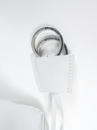 Balenciaga White Leather Mini Rodeo Two Way Top Handle Bag