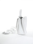 Balenciaga White Leather Mini Rodeo Two Way Top Handle Bag