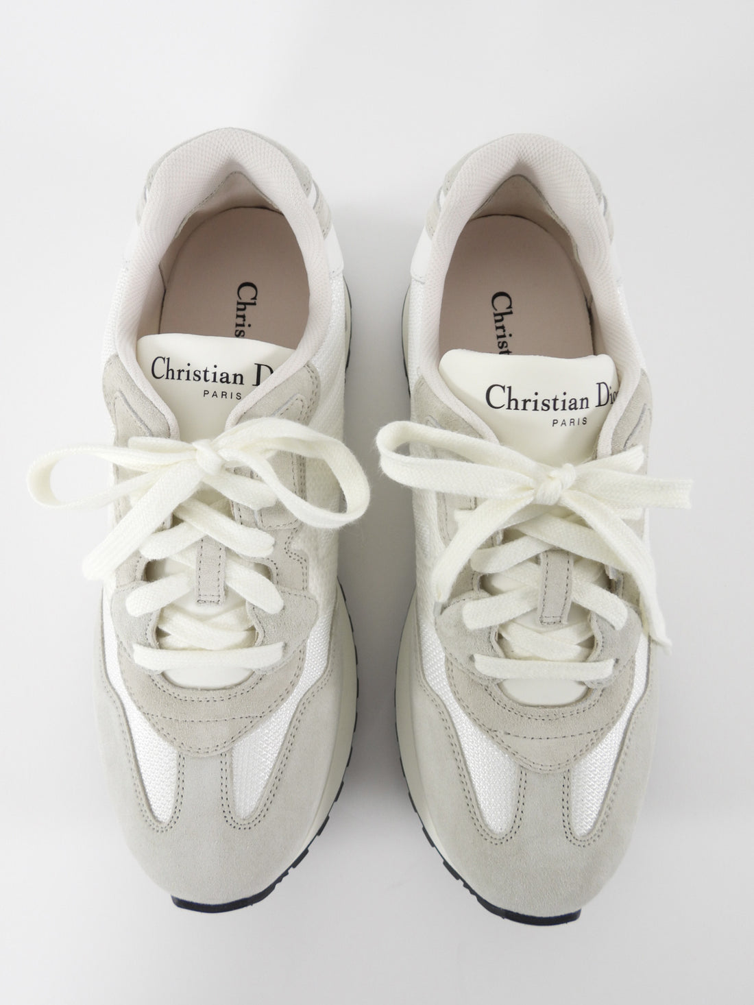 Dior C'est Dior Technical Mesh Suede Sneaker Grey & White - 39.5