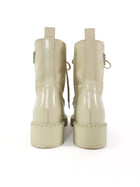 Prada Brushed Leather and Re-Nylon Ankle Boot Desert Beige - 39