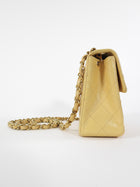 Chanel Vintage 2004 Beige Mini Square Classic Flap Bag GHW