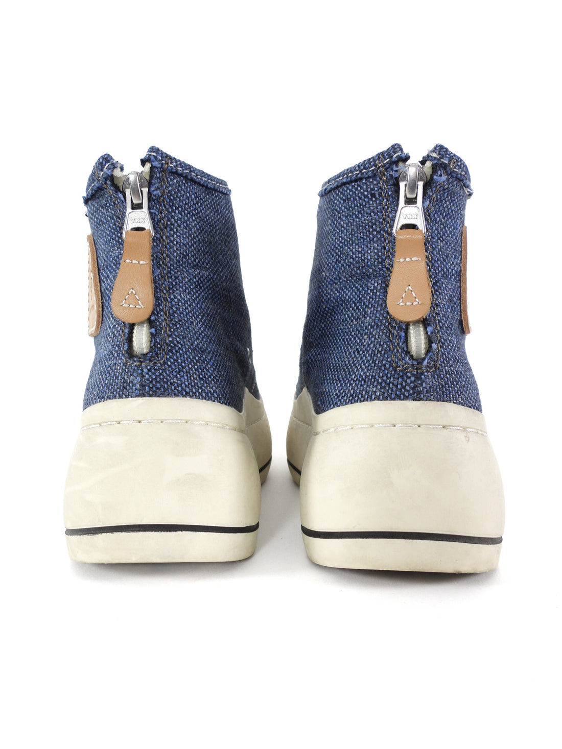 R13 Kurt High Top Denim Platform Sneaker Blue - 37