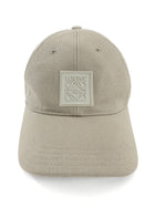 Loewe Stone Canvas Rubber Anagram Logo Baseball Cap O/S