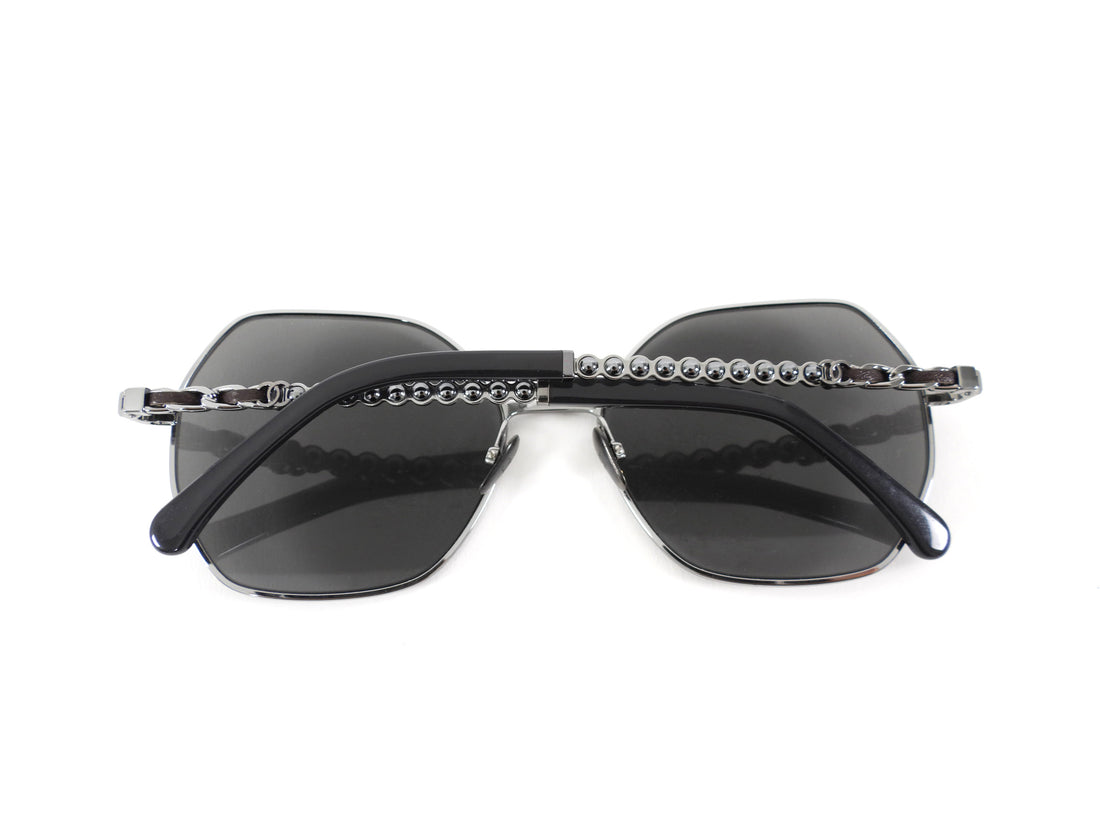Chanel 4281Q Chain Sunglasses Gunmetal