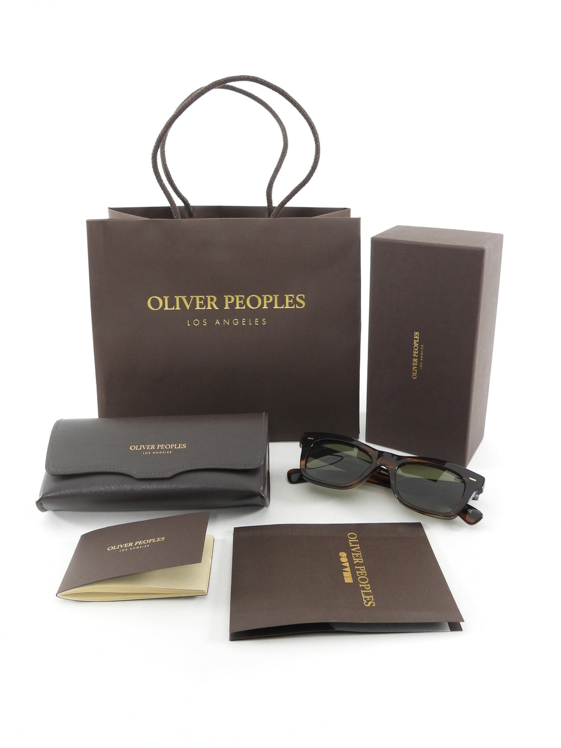 Oliver Peoples Brown Havana Square Acetate Kasdan Sunglasses OV5542SU