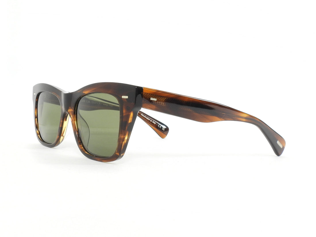 Oliver Peoples Brown Havana Square Acetate Kasdan Sunglasses OV5542SU