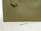 Balenciaga Khaki Leather Le Dix Two Way Handbag