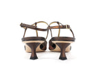 Giorgio Armani T-Strap Kitten Heels Bronze - 40
