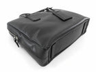 Prada Black Saffiano Leather Triangle Logo Briefcase