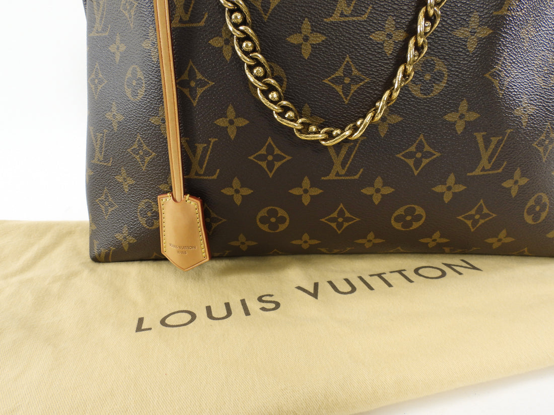 Louis Vuitton AW 2013/14 Monogram Coated Canvas Chain LockIt MM Tote Bag