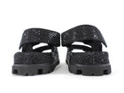 Prada Re-Nylon Crystal Strass Dad Sandals Black - 38.5