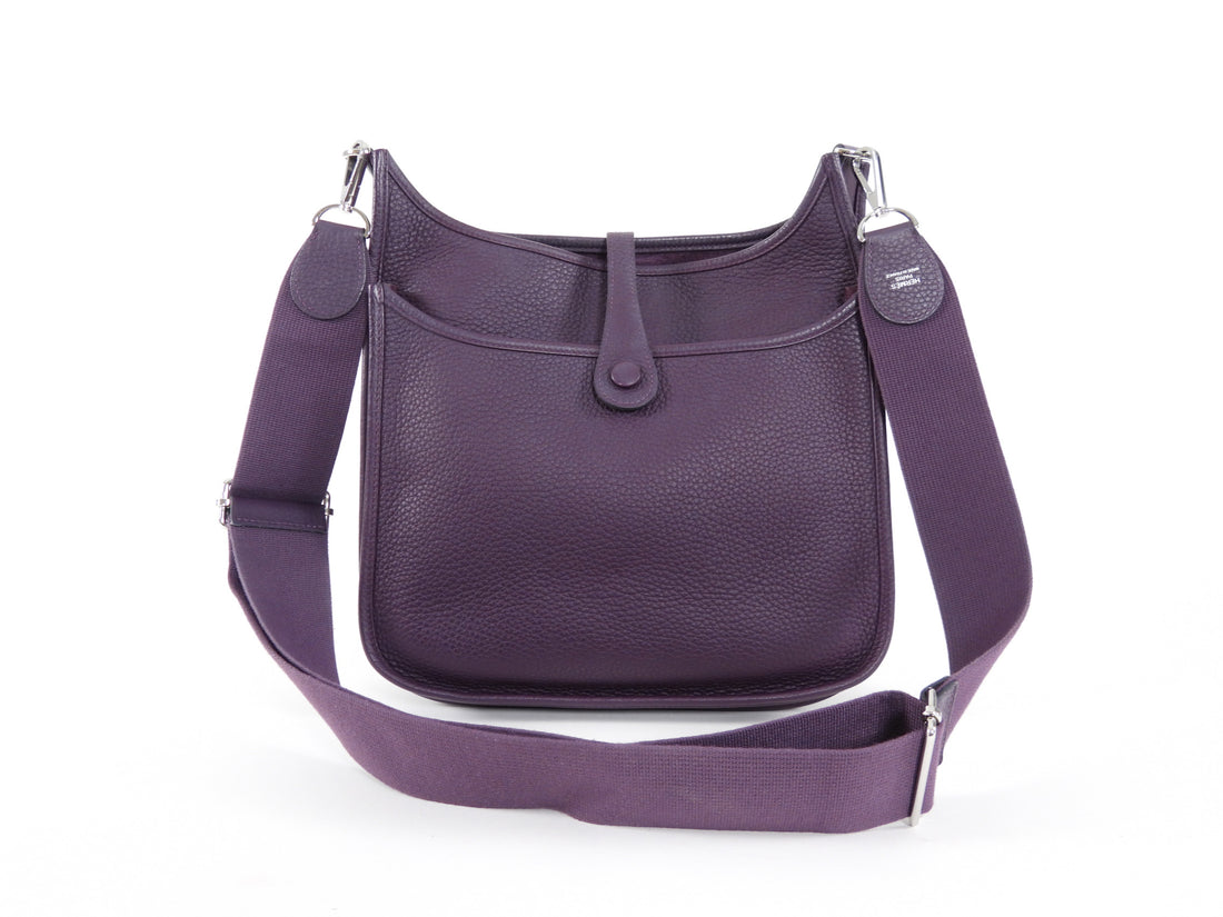Hermes 2022 Evelyne III 29 PM Dark Purple Raisin Clemence Leather