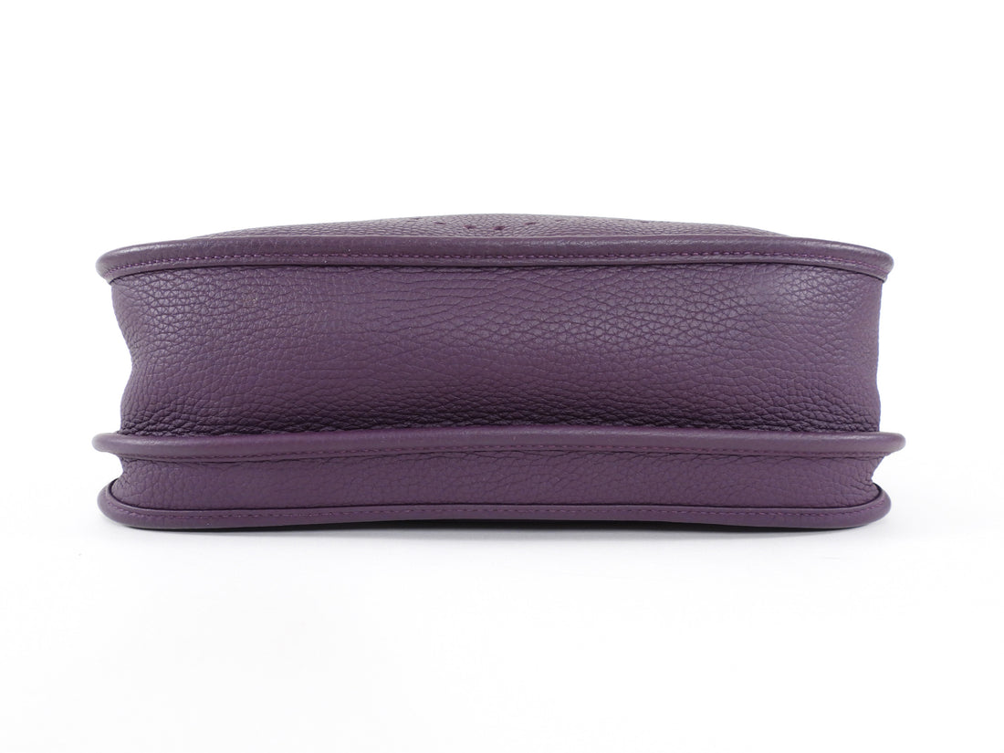 Hermes 2022 Evelyne III 29 PM Dark Purple Raisin Clemence Leather