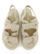 Chanel 2025 Beige Crochet Dad Sandal - 39