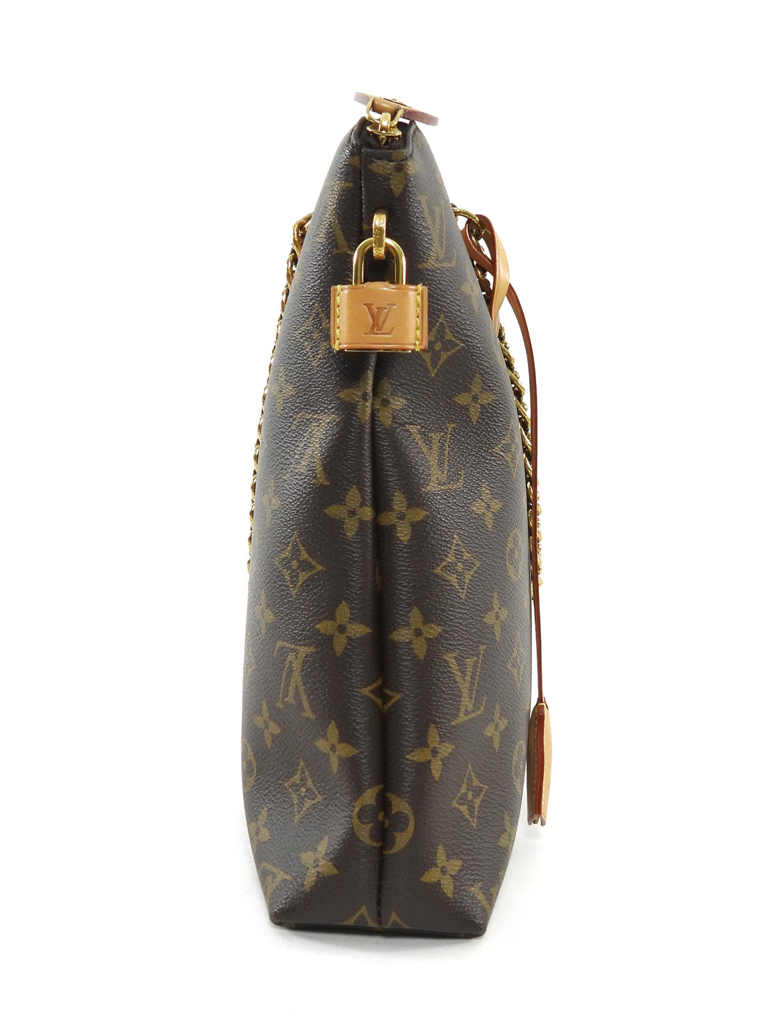 Louis Vuitton AW 2013/14 Monogram Coated Canvas Chain LockIt MM Tote Bag