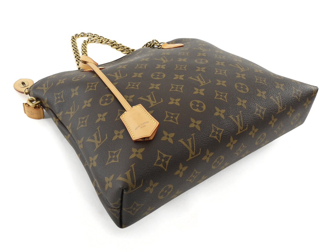 Louis Vuitton AW 2013/14 Monogram Coated Canvas Chain LockIt MM Tote Bag