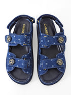 Chanel Blue Denim CC Dad Sandal - 39