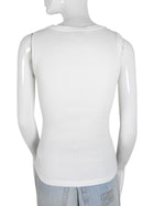 Loewe White Rib Anagram Logo Tank Top - S