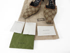 Gucci Woven Crystal Studded Sling Back Kitten Heels Brown - 39.5