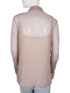 Prada Mauve Pink Silk Button Down shirt with Cami - 40