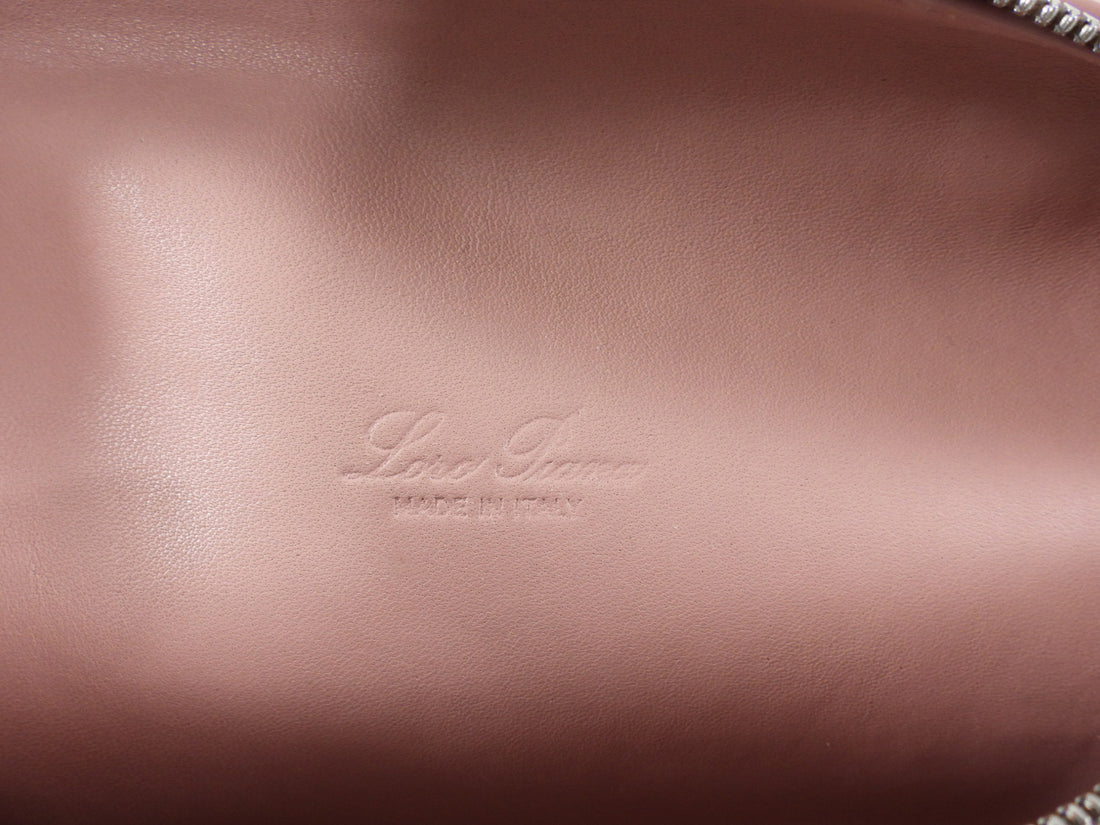 Loro Piana Extra Pocket L19 Pouch Leather Bag Pink