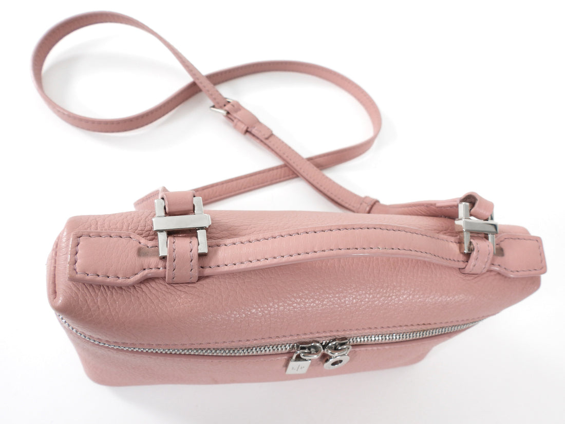Loro Piana Extra Pocket L19 Pouch Leather Bag Pink