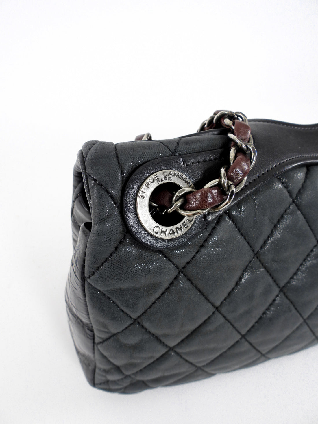 Chanel Black Iridescent In The Mix Flap Bag RHW