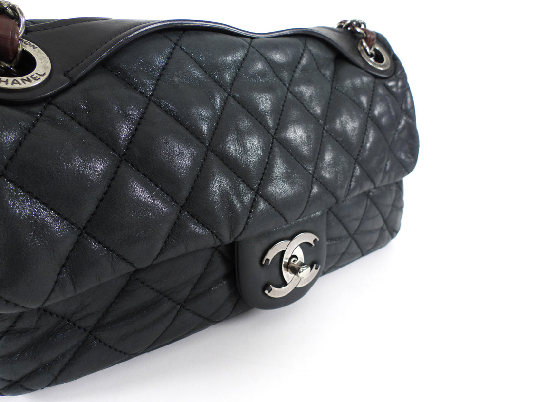 Chanel Black Iridescent In The Mix Flap Bag RHW