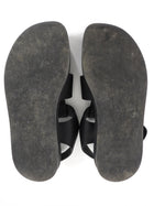 The Row Fisherman Leather Sandals Black - 37