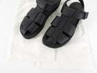 The Row Fisherman Leather Sandals Black - 37