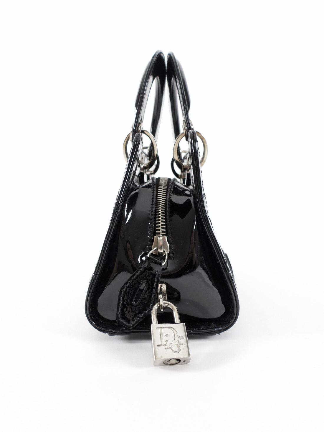 Christian Dior Vintage 2005 D-Joy Lady Dior Patent Mini Bag