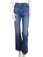 Nili Lotan Blue Faded Boot Cut Denim - 24