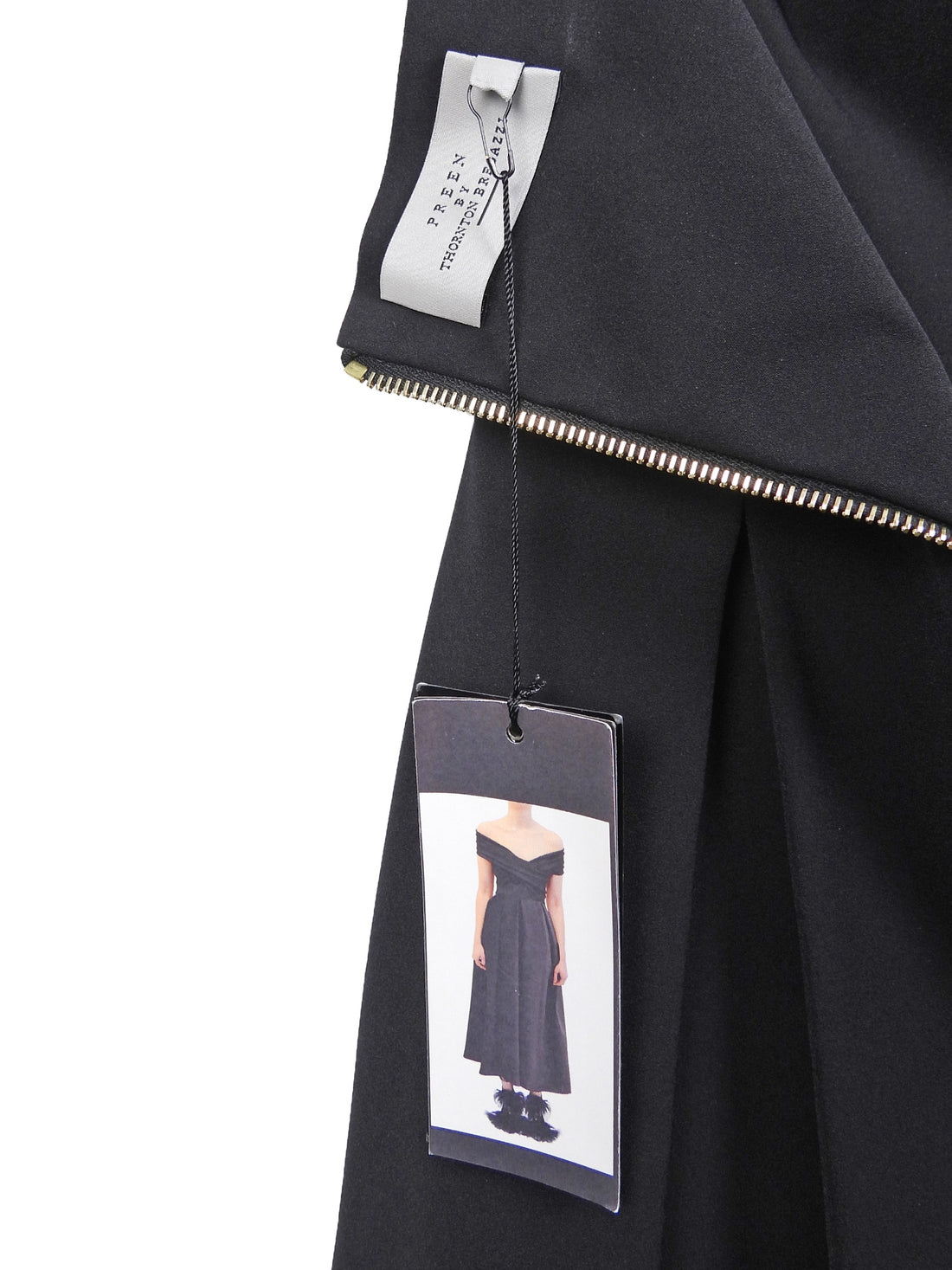 Preen by Thornton Bregazzi Black Stretch Satin Brooke Halter Dress - S