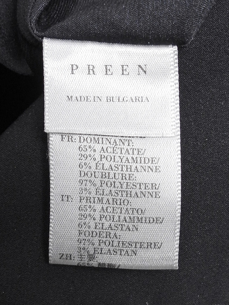 Preen by Thornton Bregazzi Black Stretch Satin Brooke Halter Dress - S