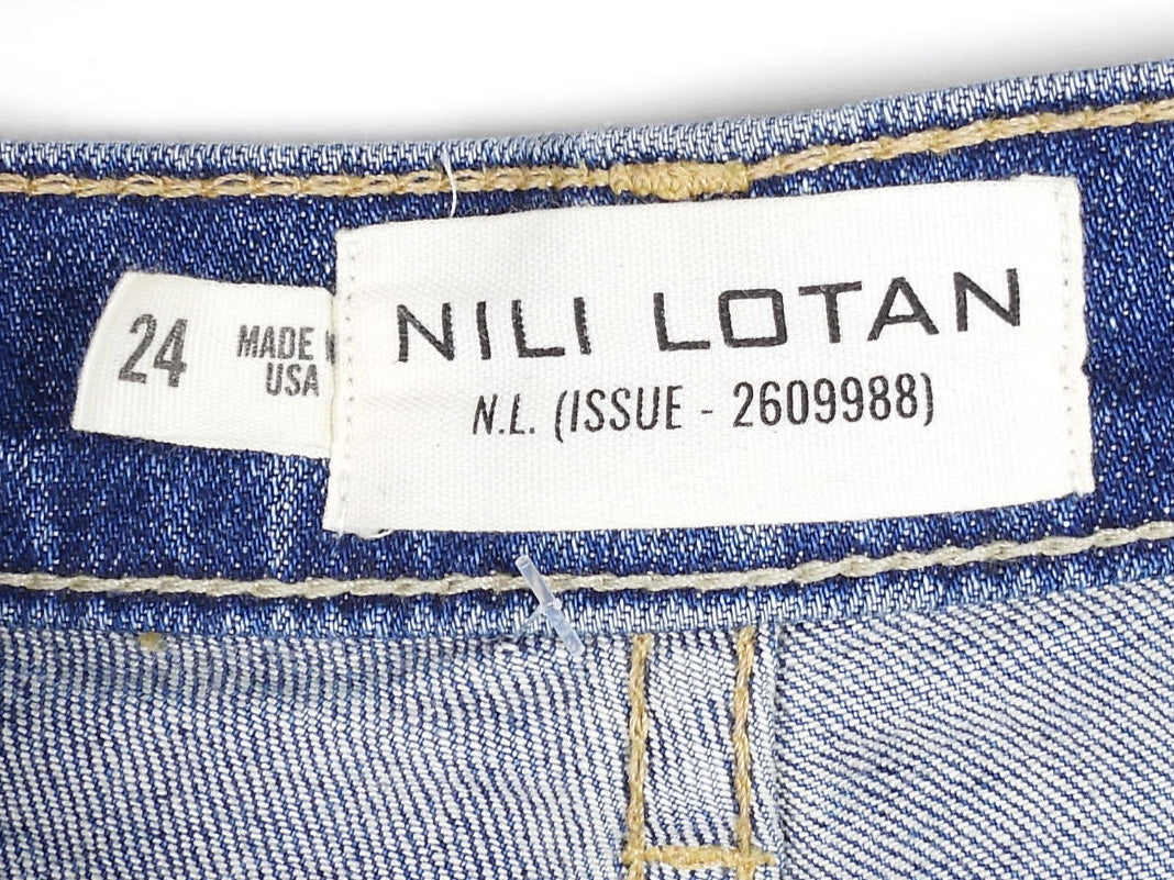 Nili Lotan Blue Faded Boot Cut Denim - 24