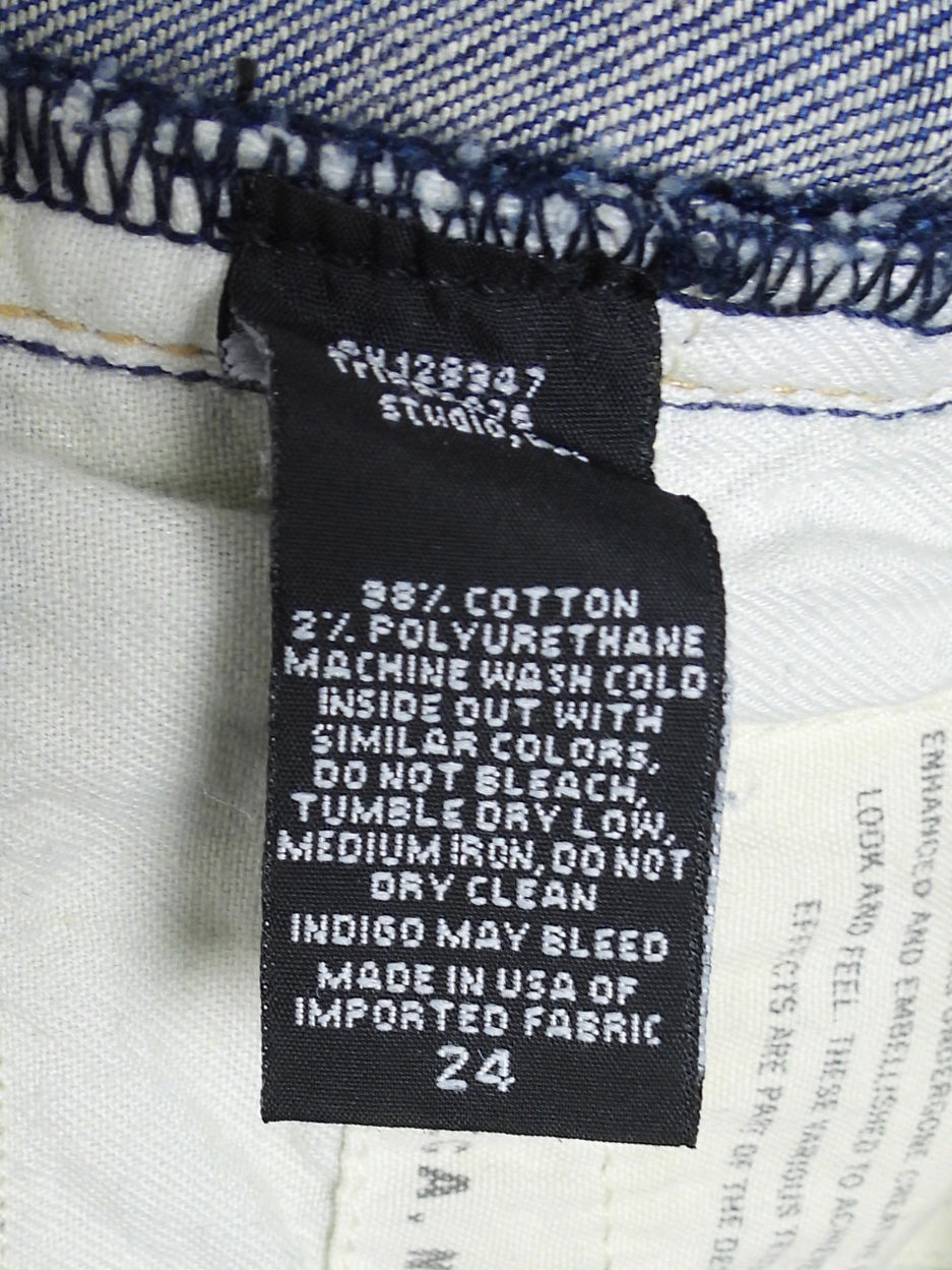 Nili Lotan Blue Faded Boot Cut Denim - 24