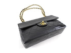 Chanel Vintage 1989 Black Quilted Lambskin Medium Single Flap Bag