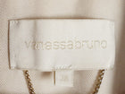 Vanessa Bruno Sand Beige Double Breasted Raw Hem Trench Coat - 38