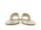 Christian Dior Every D Metallic Leather Sandals Light Gold - 36