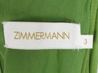 Zimmerman Sage Green Sunray Pleated Dress - 3 / L / US 8-10