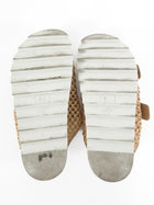 Roger Vivier Slidy Viv Raffia Strass Sandals Neutral Biege - 36