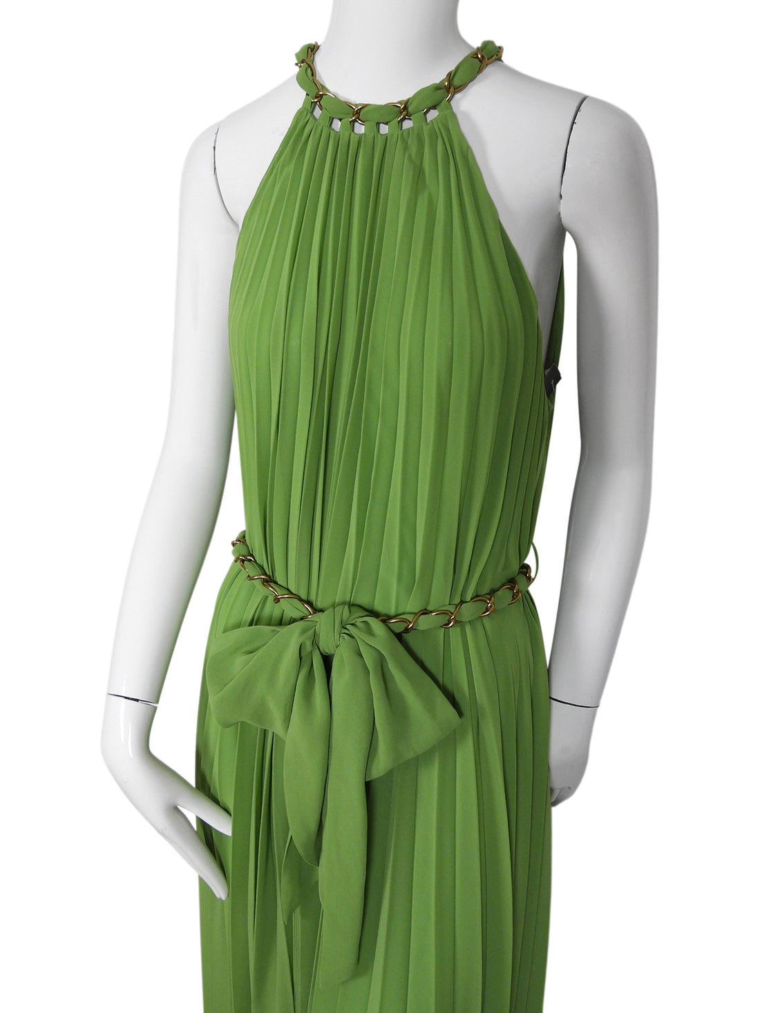 Zimmerman Sage Green Sunray Pleated Dress - 3 / L / US 8-10