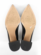Gianvito Rossi Black Smooth Calf Leather Block Heel Pumps - 39.5
