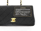 Chanel Vintage 1989 Black Quilted Leather Mini Full Flap Bag