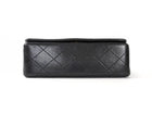Chanel Vintage 1989 Black Quilted Leather Mini Full Flap Bag
